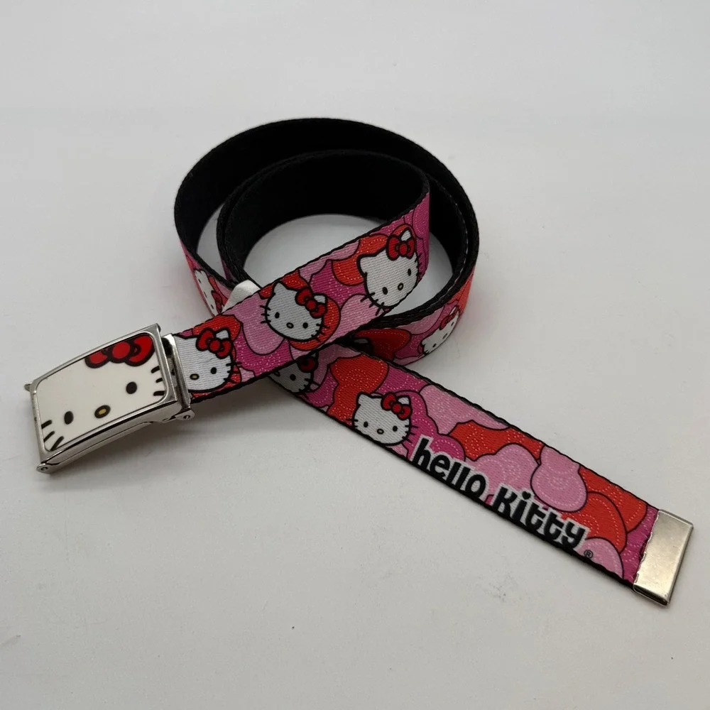 Buckle-Down Hello Kitty Pink Camo Belt Flip top Buckle Y2K USA Sanrio one size